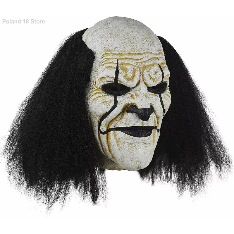 Masque Clown Tueur Effrayant – Joker Horreur Halloween 🎭 | Masque Réaliste en Latex pour Soirées, Fêtes & Cosplays